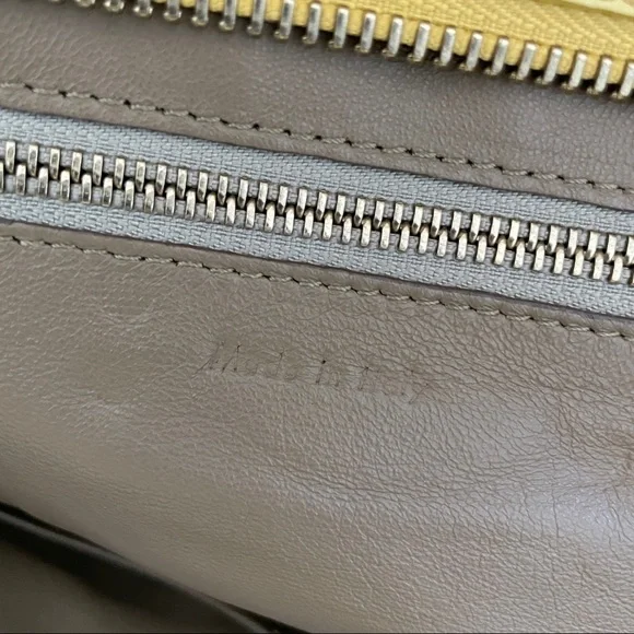 Celine mini luggage tote in smooth leather light yellow - Picture 15 of 15